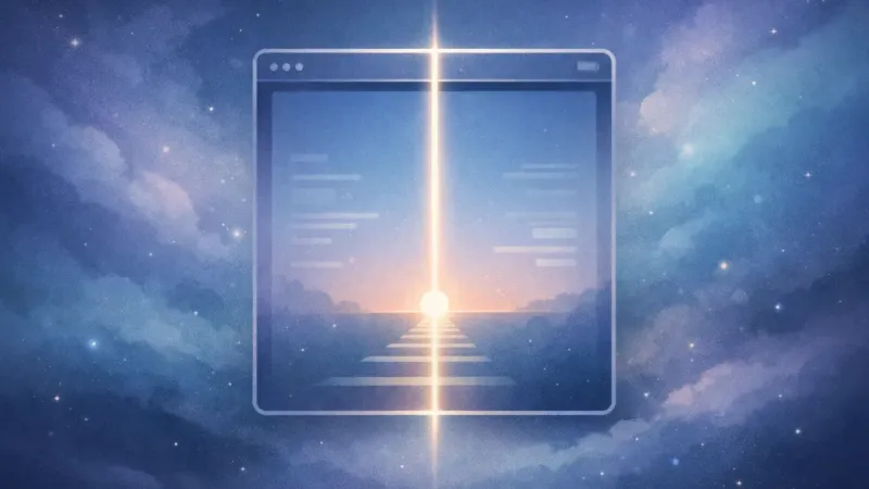 one dominant guiding line cutting through the doorway-window The Emergent Sequence