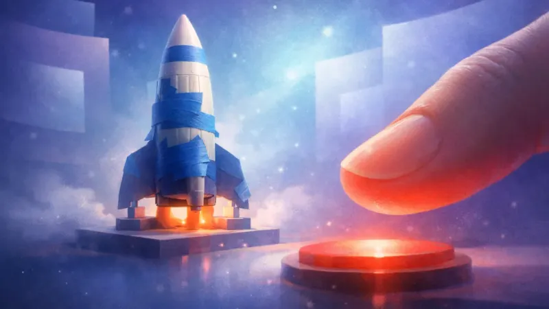 a red countdown frozen at 00:01 beside a glowing submit light Hovering Over Submit