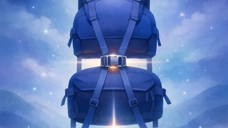 one adjustable buckle creating a clean gap where the load used to press into the body The Calibrated Limit