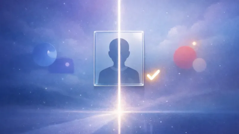 the profile tile aligned to a single clean seam that governs the tag pins The Clean Line