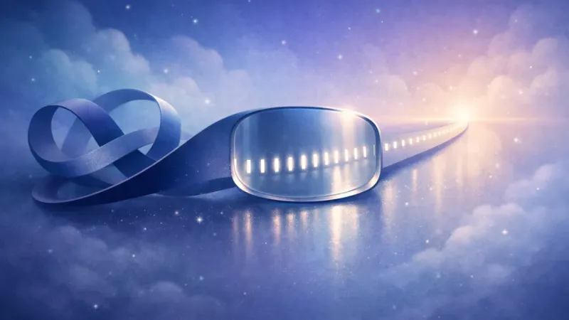 a clear window highlighting one straight lane of fourteen notches while everything else recedes The Chosen Growth Lane