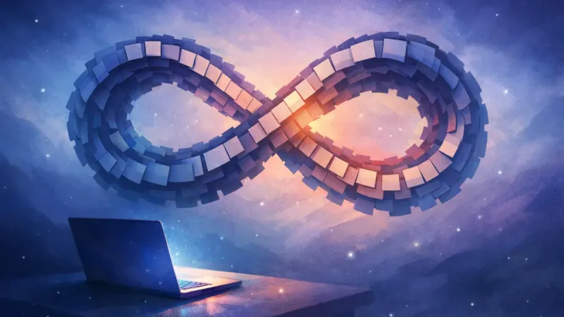 an infinity loop made of browser tabs When Tabs Become a Tether