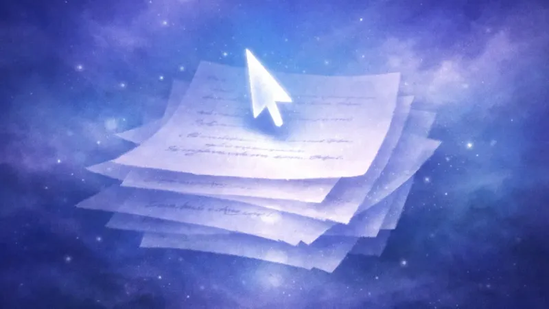 a frozen cursor hovering above stacked erased drafts When Your Voice Freezes