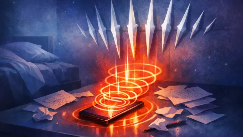 alarm rings from the phone crystallizing into accusation-like blades on the wall The Verdict Siren