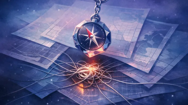 a compass needle quivering above a knot of identical, hair-thin threads When Home Feels Like a Test