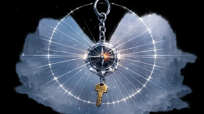 a trembling compass needle pinned at the center of perfectly balanced tethers The Symmetry Trap