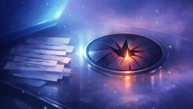 an almost-closed iris-shaped opening caught in phone light The Freeze After the First Fight