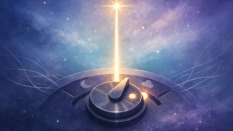 one bright guiding line while the other threads fade to background The Decisive Notch