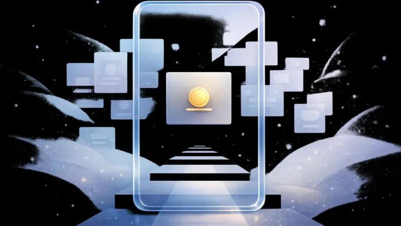 one clear, grounded tile holding visual priority while the surrounding feed recedes into harmless background noise The Private Metric Returns