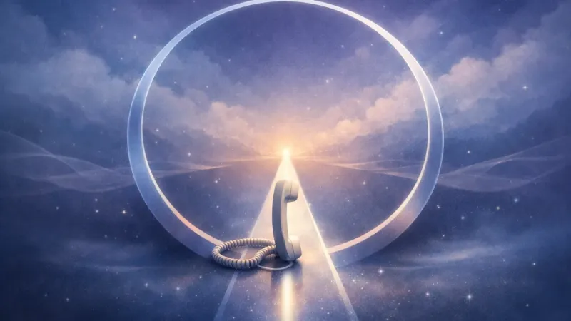 the handset aligned with a single calm signal lane that passes through an intact perimeter The First Safe Step