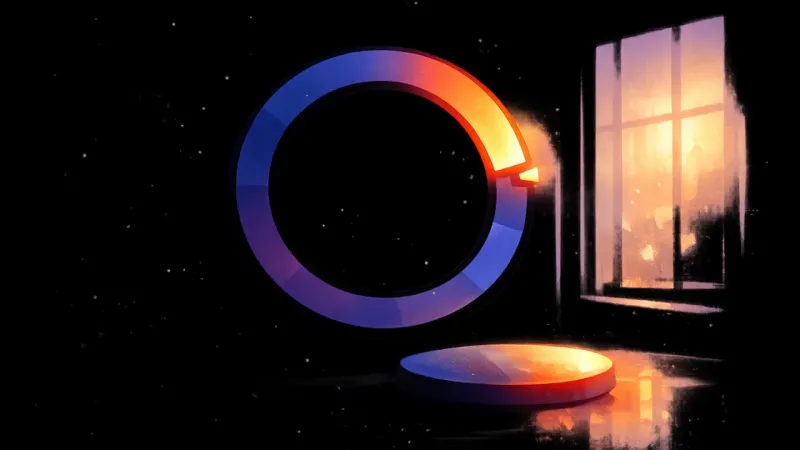 a progress segment eternally one millimeter from closing The Ring That Never Finishes