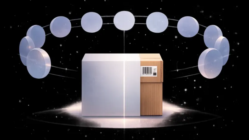 one clean vertical seam with a single visible logistics corner, everything else gently veiled The Fair Line