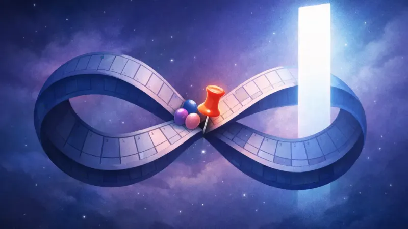 a single glowing request-marker catching on an infinity-shaped calendar loop The Instant-Yes Trap