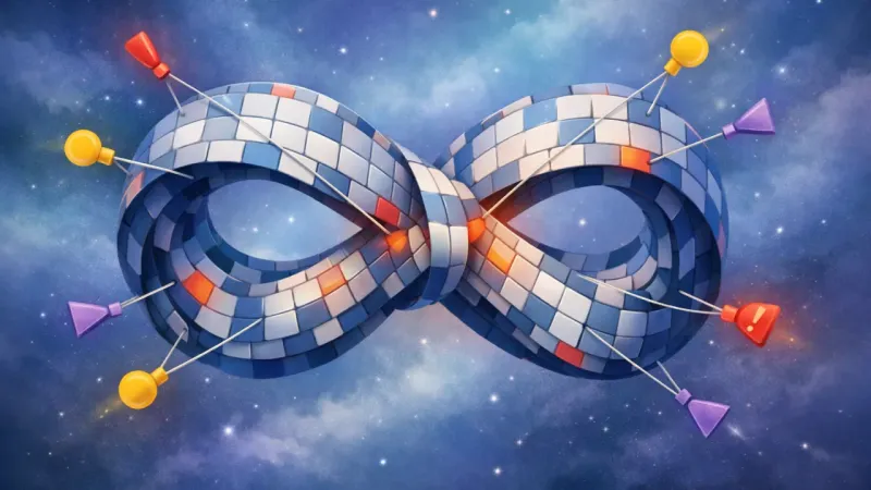 equal tugs tightening an overfilled infinity-shaped calendar ribbon The Loop That Eats Your Time