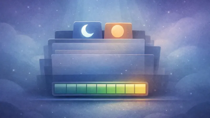 two pinned tabs held above a steadily rising battery bar The Foundation Charge