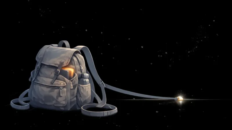 one strap aligned to a single anchor while the rest fall slack into gentle loops The Proportionate Carry