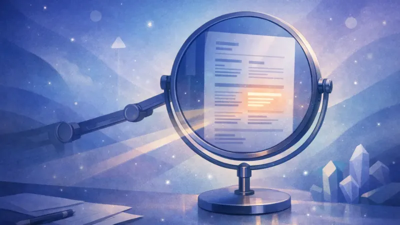 the mirror reflecting the whole resume while one section becomes the clear next step The Working Distance