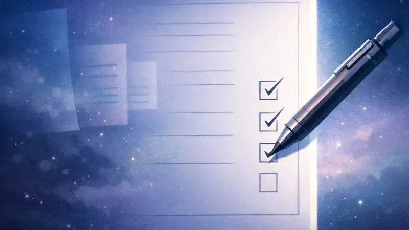 a crisp margin-frame guiding the pencil’s few decisive marks The Clean Margin