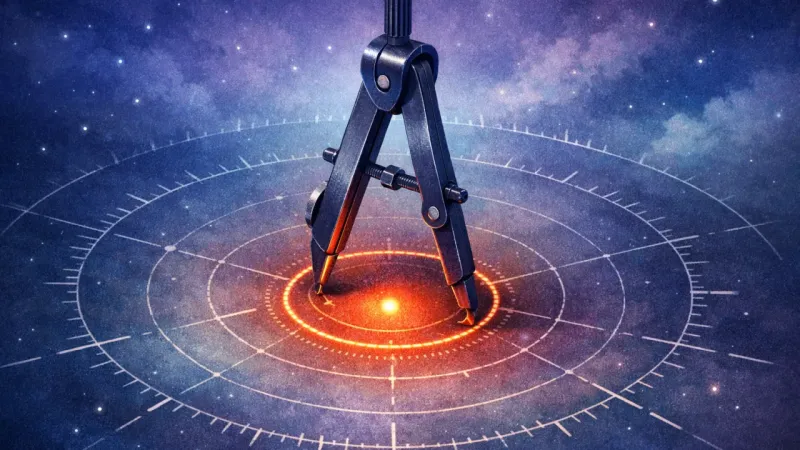 the compass tracing the same tiny circle from the same center point The Smallest Safe Radius