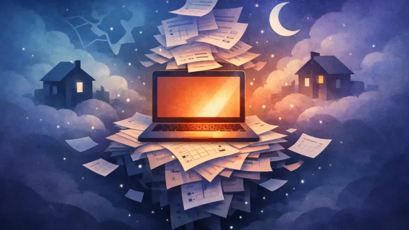 an overfilled comparison spreadsheet Two Neighborhoods, One Deadline