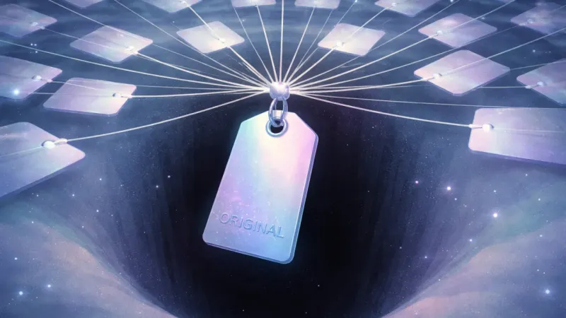 equal tension-threads converging into the hangtag’s hole like a tightening noose The Limited-Edition Panic