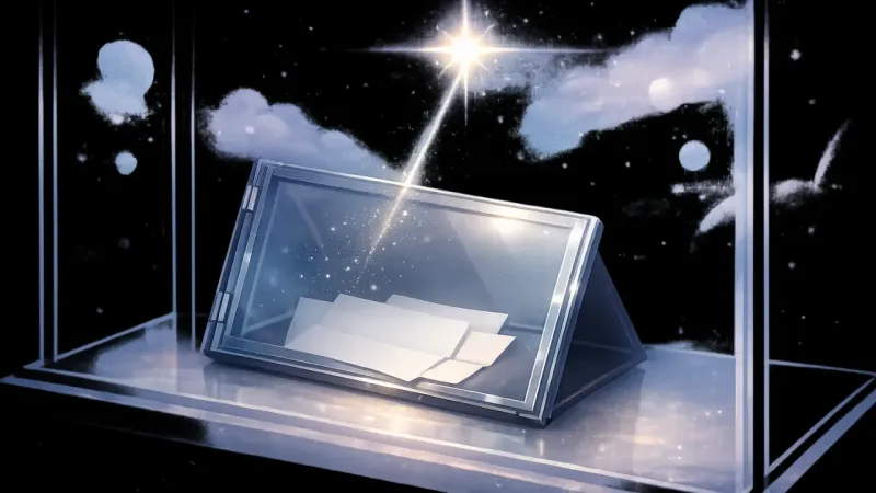 one clear star-point reflection pulling the opened frame into a single, usable direction The Authored Standard