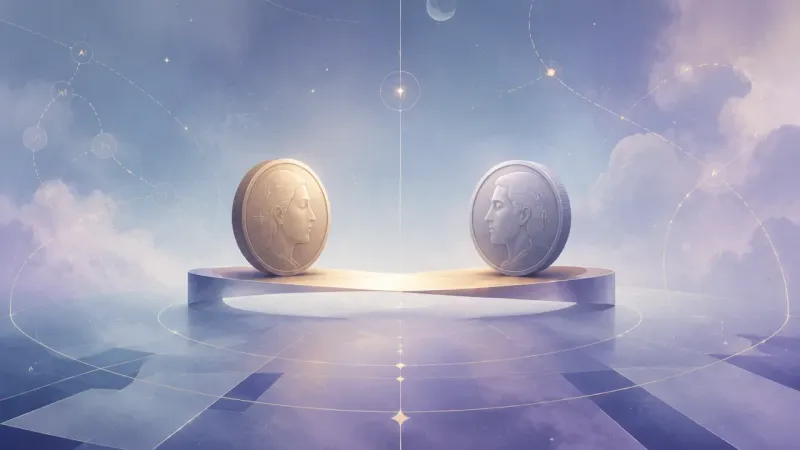 the infinity loop resolving into one clear band that the coins can finally rest against The Clean Boundary