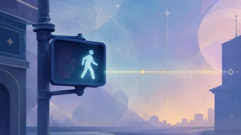 The Walk Signal of Plain Words
