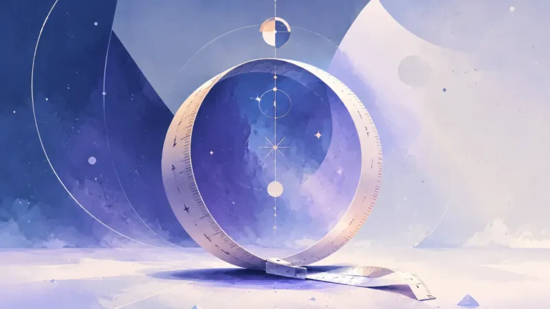 a single measuring tape pulled into a tight, flawless loop The Pre-Hangout Perfectionism Spike