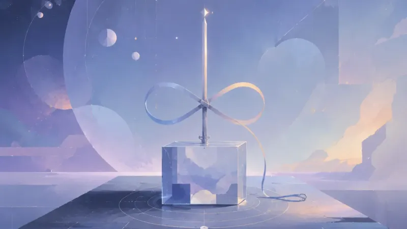 the lemniscate handle resolving into one firm guiding line and one relaxed loop The Deliberate Handle