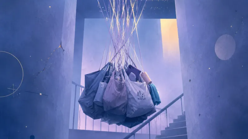 The Stairwell of Too Many Bags