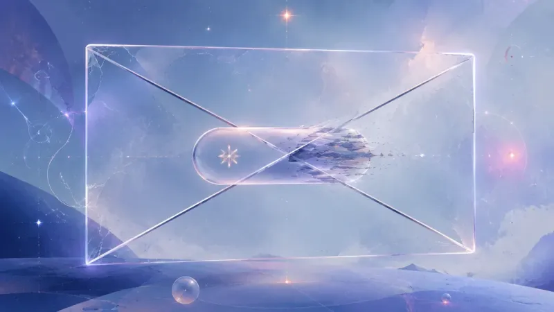 a half-formed contact chip trapped under a perfect X inside a pristine empty field The Likability Referendum Field