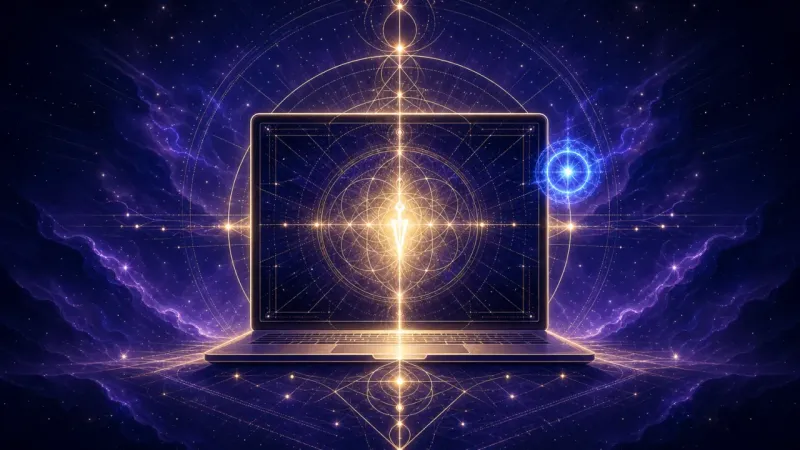 a blinking cursor beside a glowing notification badge in the same pool of light The Out-of-Office Apology
