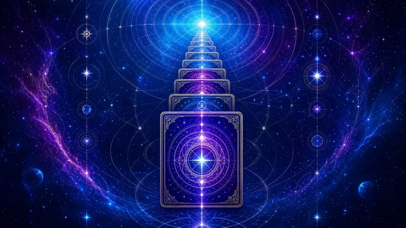 one forward tile defining a calm axis for the rest of the stack The First Clear Position