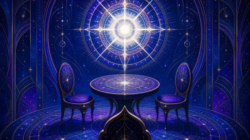 a third chair pressing into a table for two The Third Seat at Date Night