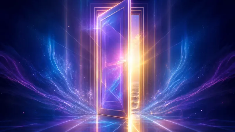 a warm vertical slit of controlled contact held against the hallway's pressure The Chosen Opening