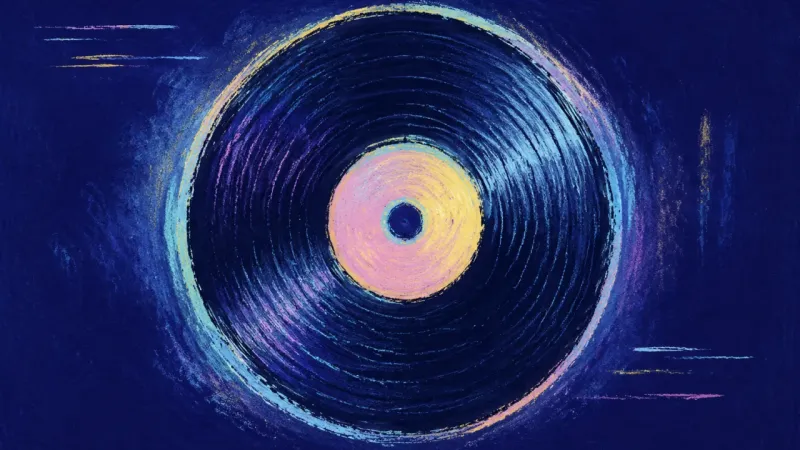 True Rhythm A restored record with centered grooves and clean order, representing moderation, self-trust, and a