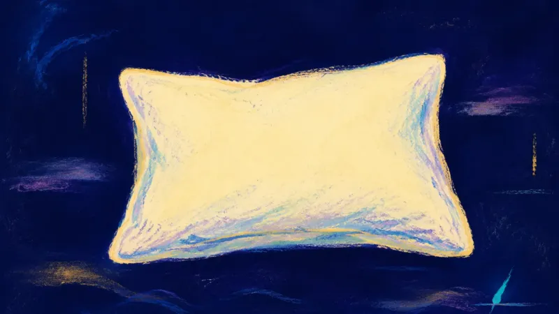 Rest Reclaimed A restored pillow with clean contours, representing clear room boundaries and a calmer rhythm for