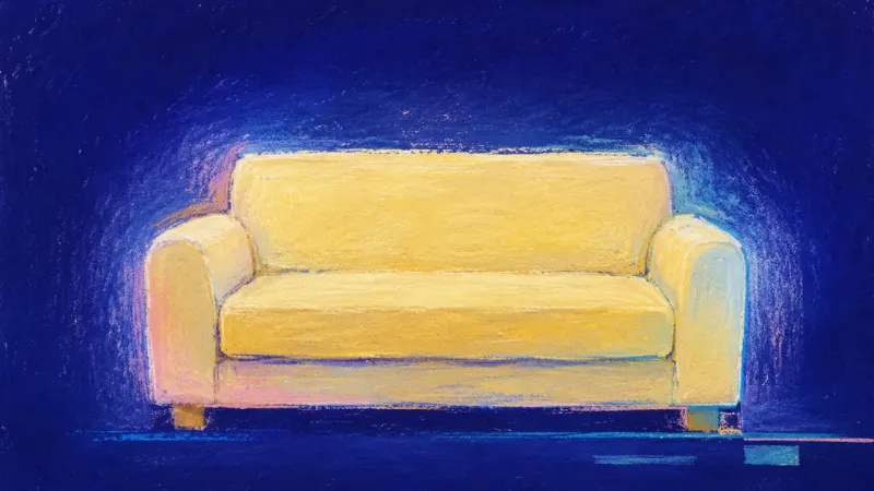 A restored couch with calm, clean order, symbolizing a home reclaimed through clear limits and stead