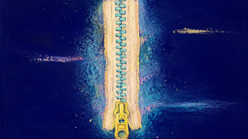 Aligned Beginning A zipper restored to even alignment, symbolizing self-trust and forward motion created by oneimfectg