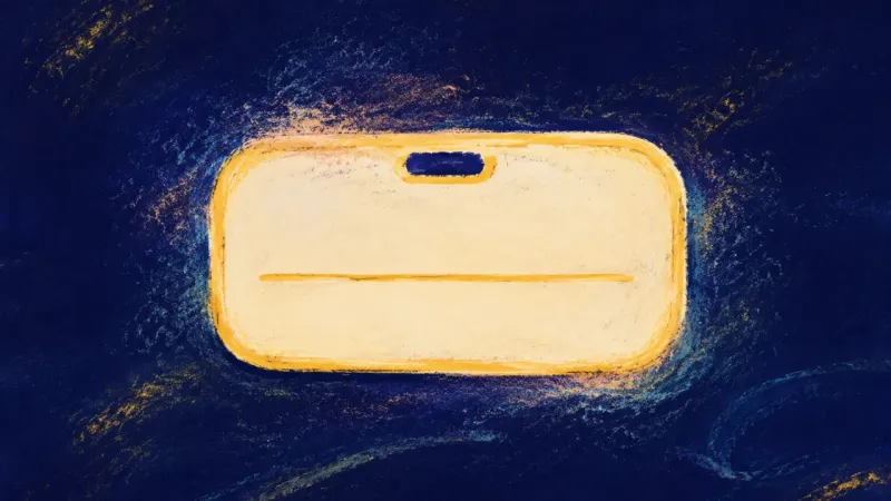 A restored name tag with smooth edges and a clear name line, representing recognition becoming safe,