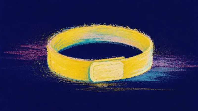 Clean Exit A wristband restored into a calm even loop, symbolizing honest social boundaries, self-respect, and,