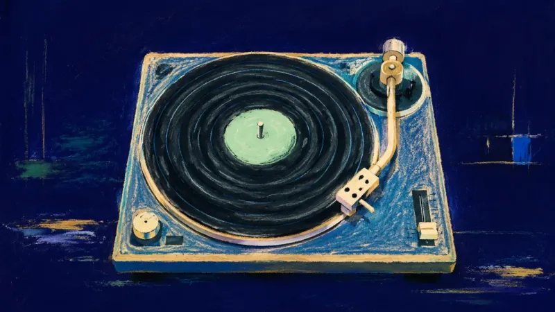 A turntable restored to steady alignment, representing clear decisions, self-trust, and plans built