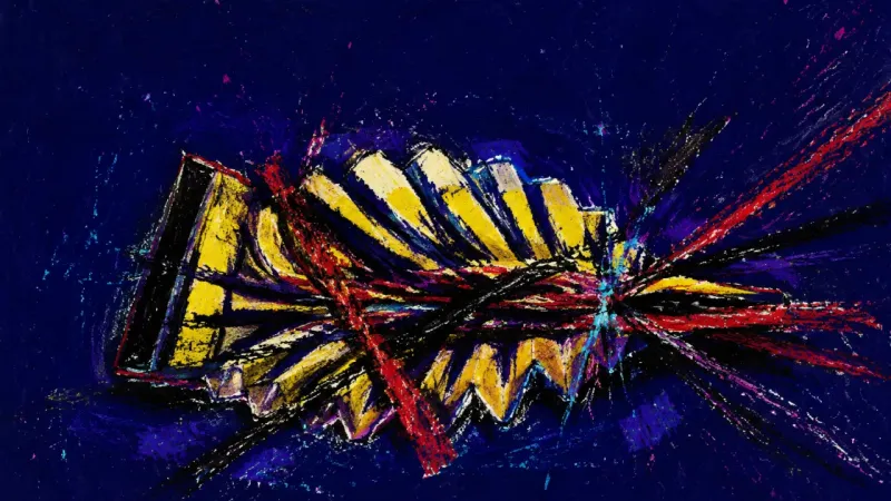 A crushed bellows trapped in tangled pressure, representing self-silencing and resentment after repe