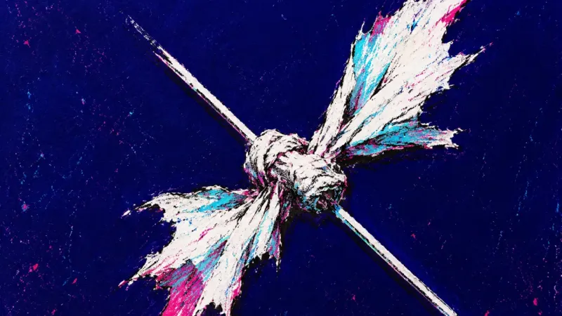 A cocktail napkin twisted tight around a stir stick, a small scene of guilt and tension around turn