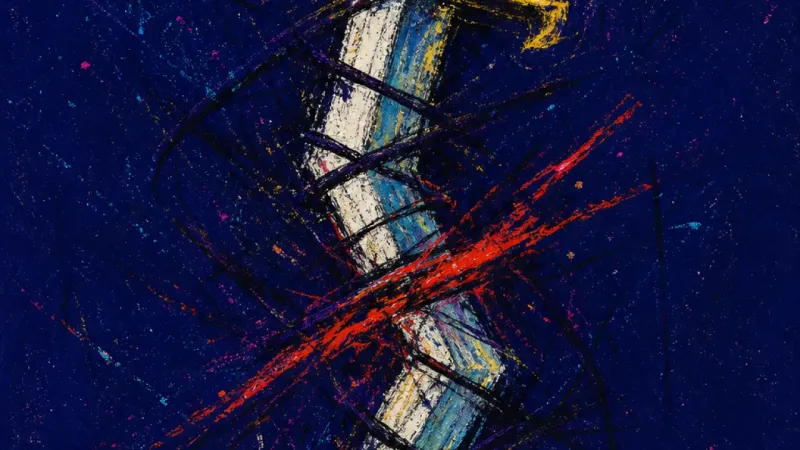 A sword bent and trapped in tangled marks, representing leadership language distorted by fear of