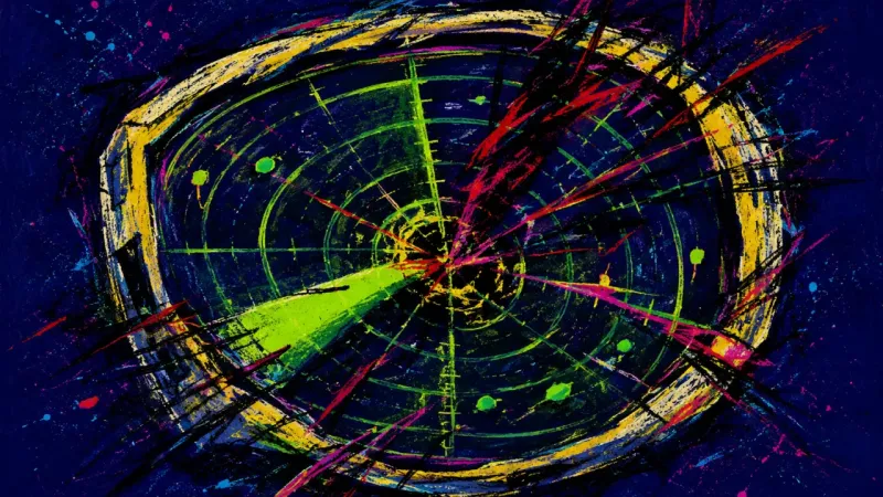 An abstract visual of email anxiety, where constant inbox monitoring turns attention into a cramped