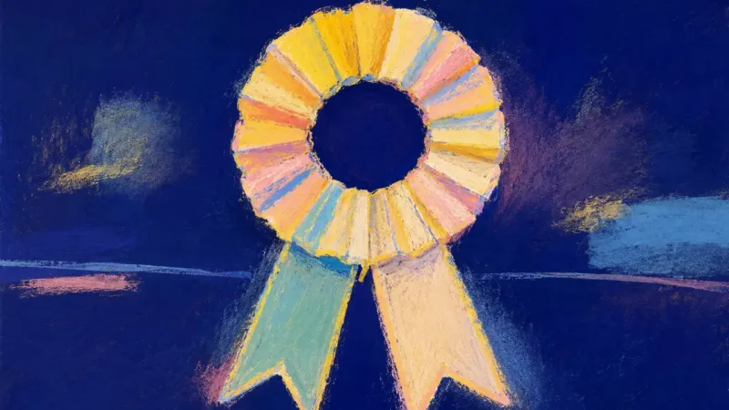 A rosette restored to clean symmetry, representing self-expression held by self-trust instead of 8h
