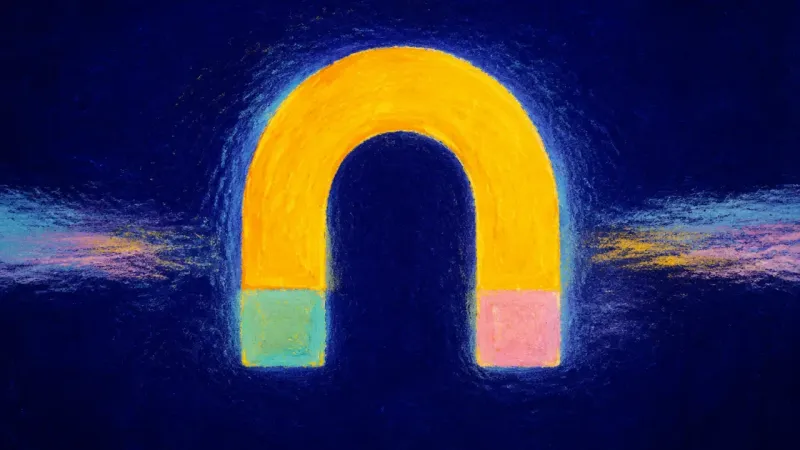 Restored Alignment An abstract image of self-review clarity, with a once-warped form restored to balance, directness, و