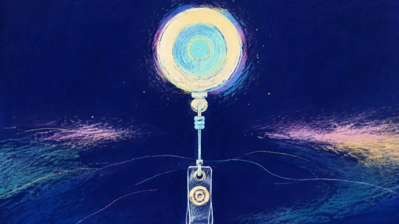 Consent Restored A restored badge reel with a clean line and open shape, showing consent, direct boundaries, and calm